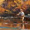 Pescador en otoño 40cm x 60cm 