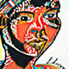 Samburu. Pastel al óleo y dibujo con marcador negro con ediciones digitales(297 mm x 420 mm)