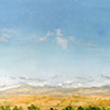 Cielito del Altiplano.  Óleo / Tela / Madera. 60 X 40 cm	