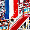 Serie: Arq. Moderna. Centre Pompidou. Paris. France. Acuarela. 15x21 cm sobre papel 300 gr. 2023 