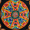 Rosetón de la Capilla del Sagrado Corazón de Almagro...testigo del tiempo y los encuentros. 1.30 m x 80 cm	